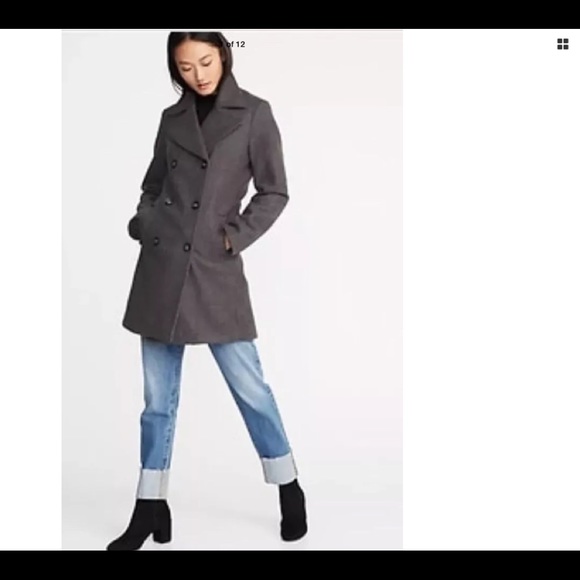 old navy gray coat